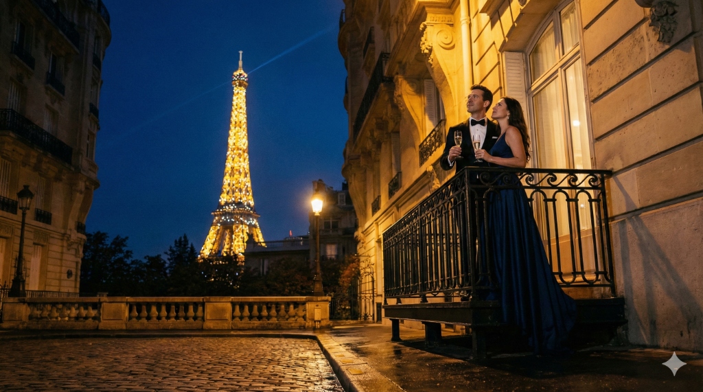Eiffel Tower by Night